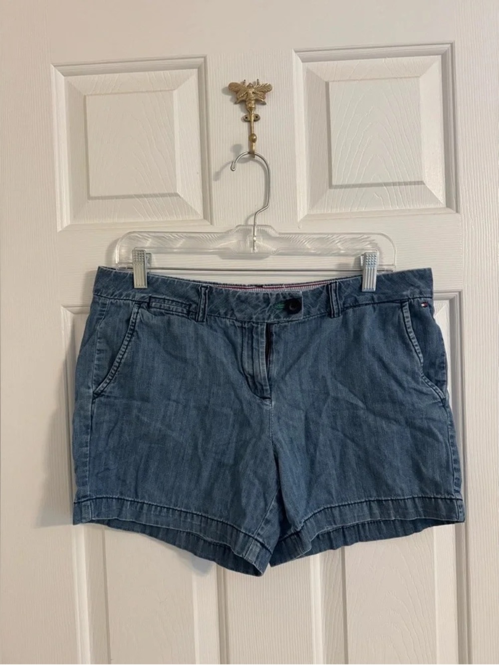 Women's Denim Shorts in Medium Blue — Casual Everyday Style